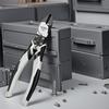 This Tool Pliers Set Includes a Large Pliers Set with an Knife That Doubles As a a Long Nose Pliers a Wire Pliers and a Needle Nose Pliers Three-piece