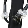 Elizabethan Ruffle False Collar Organza Mesh Neck Ruff Wrist Cuffs for Women Sweater Clothing Decorative Accessory