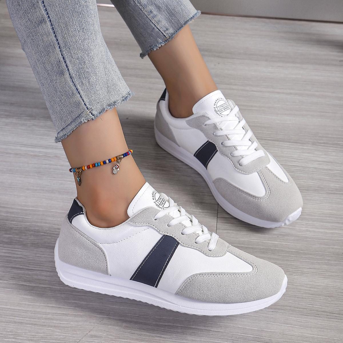 

Мода 2025 Новые женские кроссовки на платформе Кожаные повседневные спортивные туфли Женские уличные модные повседневные удобные кроссовки для бега 41 синий