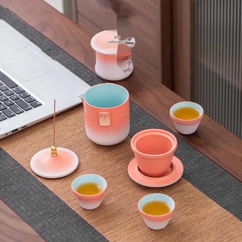 Tao Zhide Portable Stainless Steel Tea Set