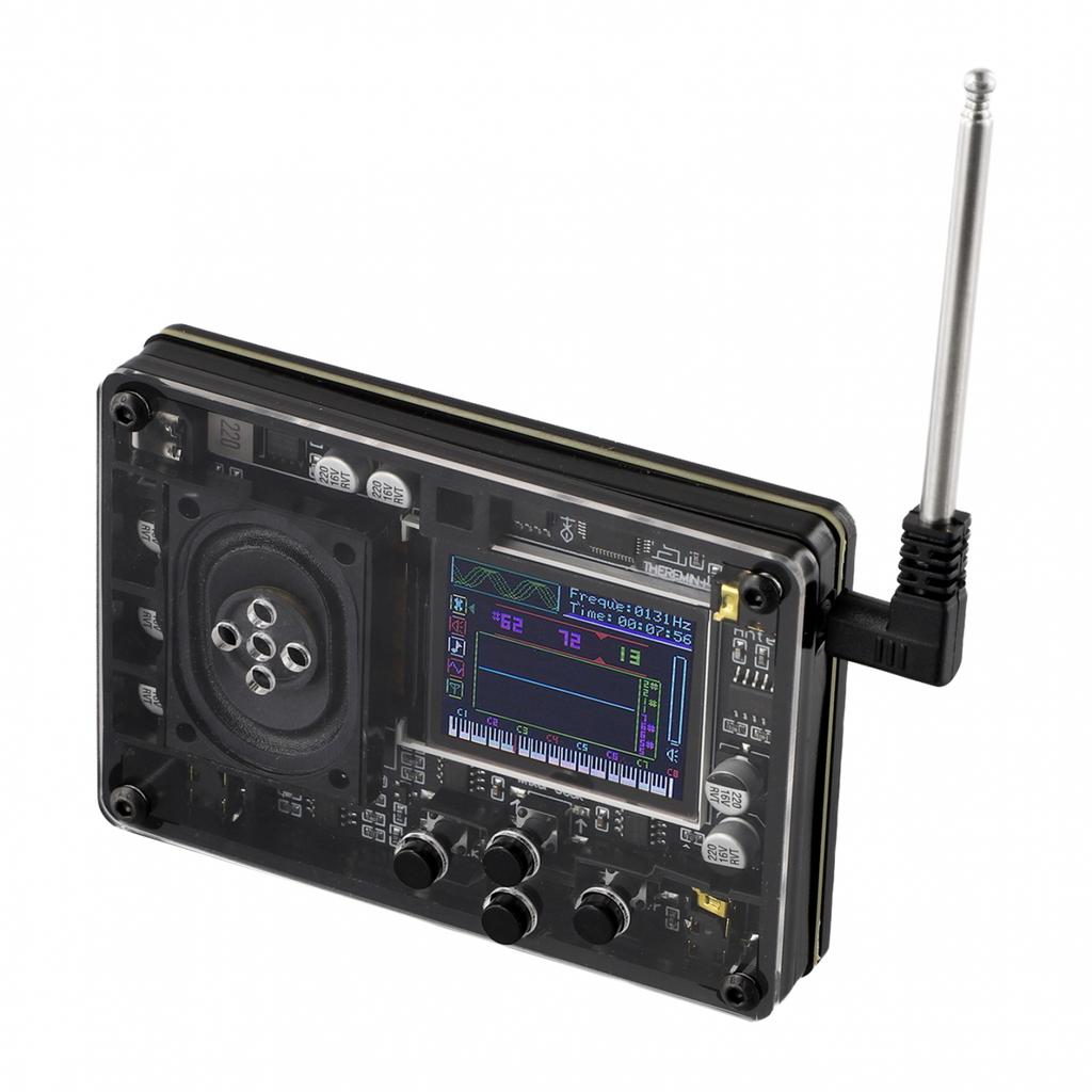 Nastavení funkcí Mini Theremin Mnoho hlasů Zásuvné antény