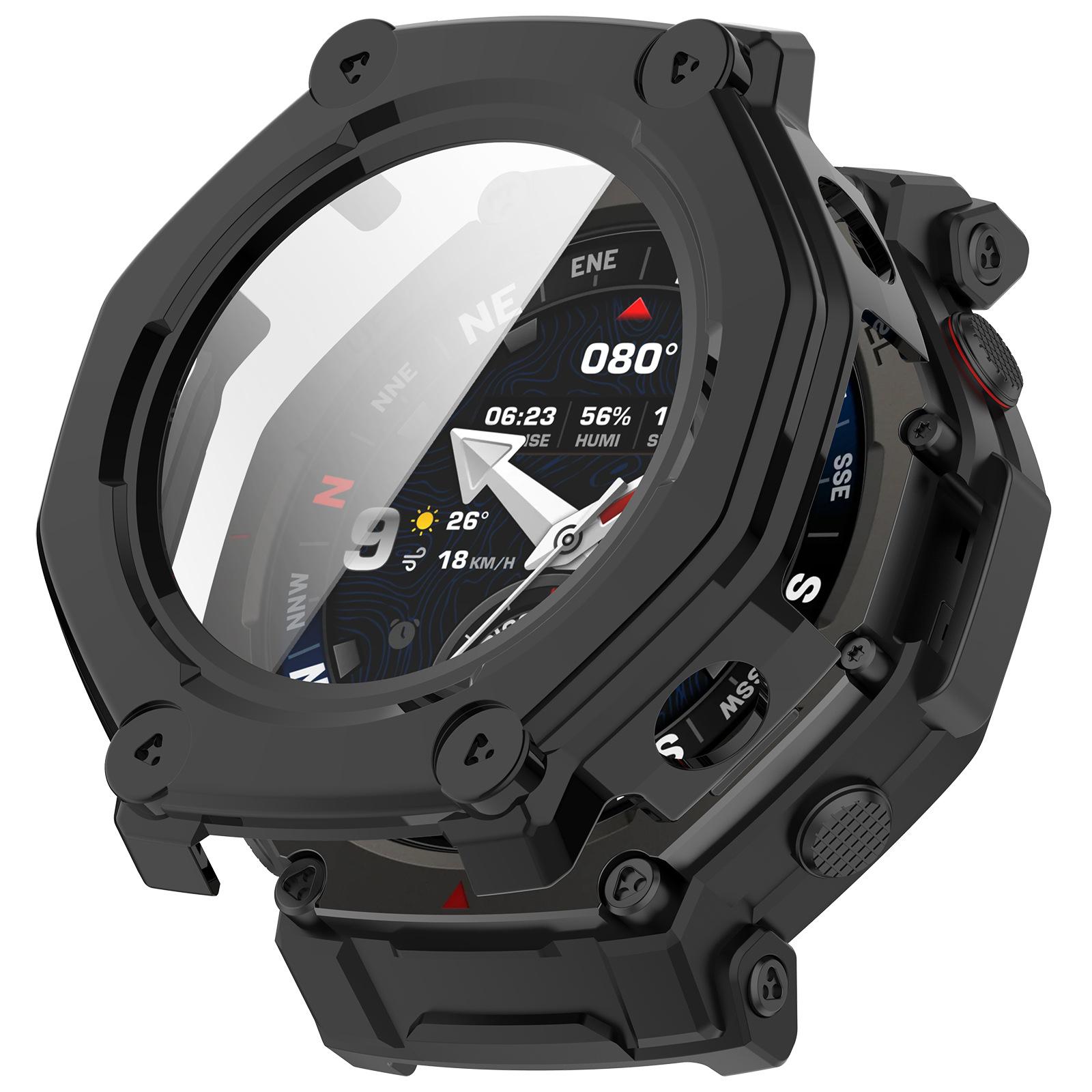 

Чехол для ПК+Закаленное стекло Для Huami Amazfit T-rex3 Pro Ремешок для умных часов Защитный бампер для экрана T-rex 3Pro 48мм for T-REX3 Pro 48mm