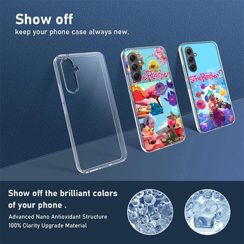 S-Slime R-Rancher Game Phone Case for Samsung A16 A26 A36 A56 A17 A37 A57 A07 A06 A02S A03 A04S A05S Galaxy Note 20 10 A50S A71