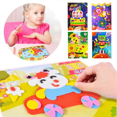 5/10pcs 3D EVA Foam Sticker Toys DIY Cartoon Animal Puzzle for Children Kids Multi-patterns Styles Toy for Children Gift TMZ