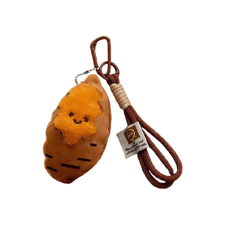 

Plush Sweet Potato Plush Key Chain Lovely Mini Toy Accessory Adorable Design Keyring For Purse Backpack