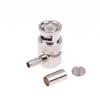 90 Degree BNC Male Right Angle RF Connector Crimp 50ohm RF Connector Adapter For RG58 RG142 RG400 RG223 LMR195 Coaxial Cable