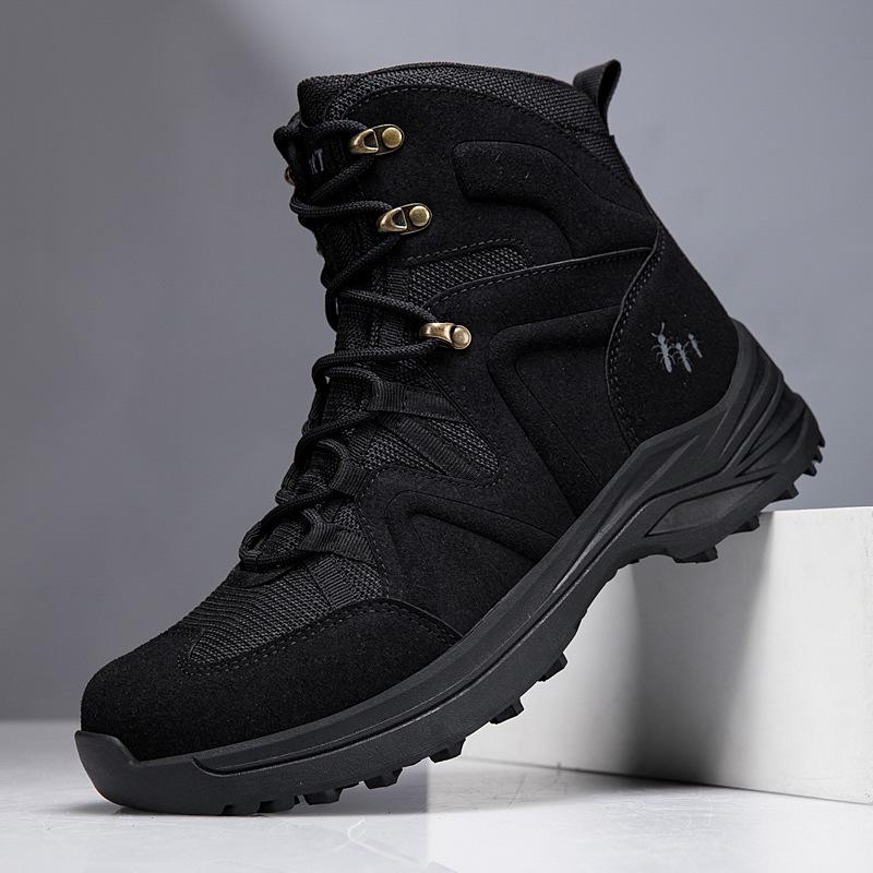 2026 Men's Plus Size Waterproof High-top Non-slip Tactical Hiking Boots