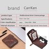 Korean Style Men's Retro Short Wallet - Patchwork Card Holder with Zippered Coin Purse and Driver's License Document Bag.