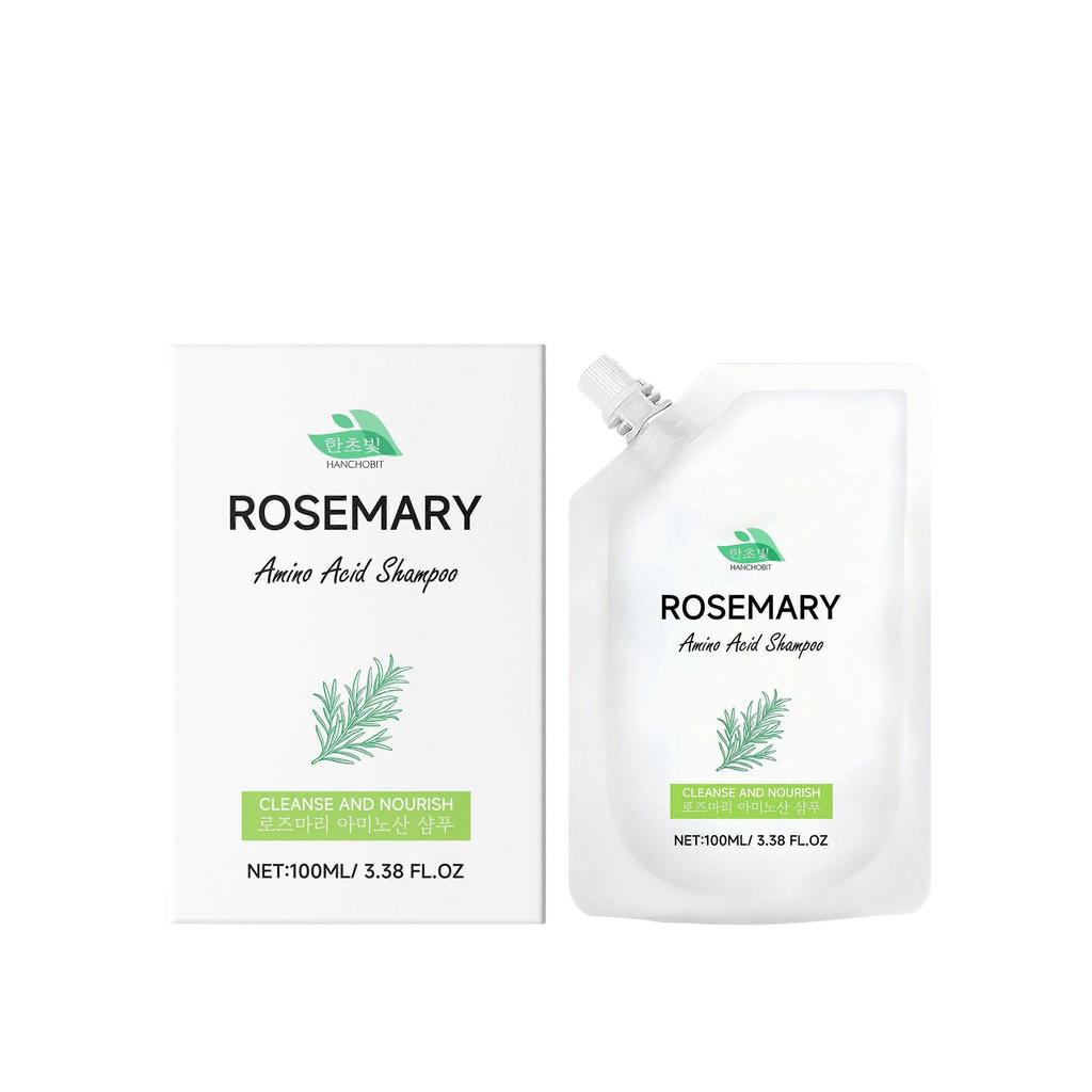 Hanchobit Rosemary Amino Acid Shampoo - Gentle Cleansing, Easy To Rinse, Smooth, Shiny, And Hair-Caring