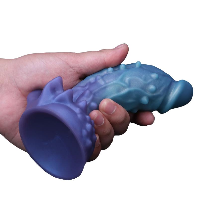 Mixed Color Prick Shaped Penis SM Female Masturbator Alternative Erotic Anal Plug Sexual Product