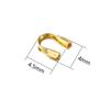 100pcs/lot 4.5x4mm Wire Protectors Wire Guard Guardian Protectors Loops U Shape Clasps Connectors DIY Jewelry Making Accessories