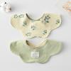 Korean Style A-Type Pure Cotton Double-Sided Baby Bib for 0-2 Years