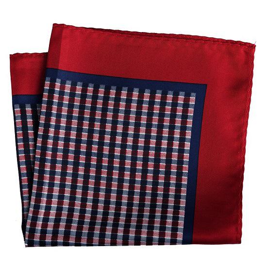 Cashew Flower & Polka Dot Men's Pocket Square Handkerchief