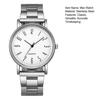 Men Dress Watch Round Dial Band Quartz Wristwatch Stainless Steel Elegant Analog Watch for Casual or