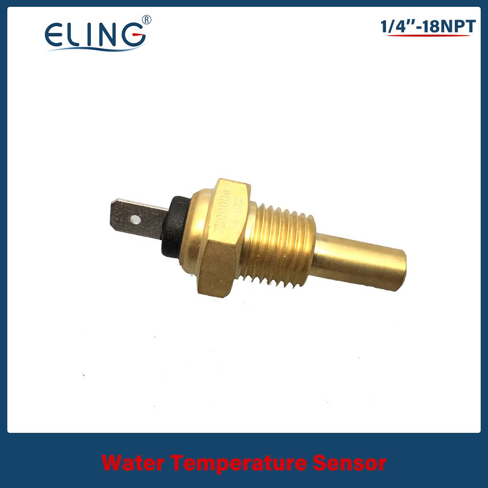 KUS Universal 52mm Water Temp Gauge 40-120℃ 25-120℃ 12V 24V for Auto Boat Red Yellow Light Temperature Sensor M10 M14 M16 M18