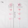 2pcs Sweet Hair Clips Mesh Colorful Butterfly for Princess Girl Pearl Long Tassel Braided Open Hairpin Headwear Hair Accessories