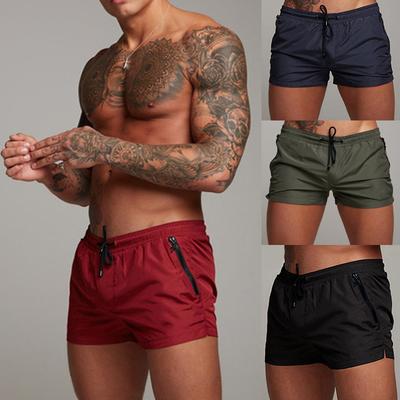 Mens Swim Trunks with Zipper Pockets Mesh Liner Summer Beach Board Shorts Quick Dry Swimming Bathing Suit Swimsuit Swimwear