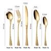 Golden 304 Stainless Steel Western Cutlery Set