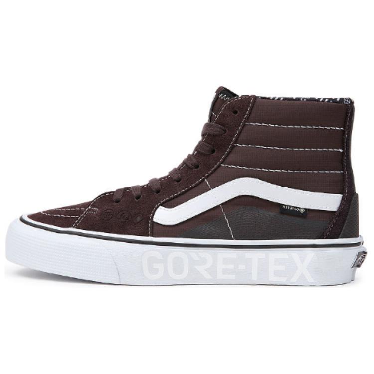 

Vans Sk8 Gore-Tex High-Top Skate Shoes Unisex Sneakers Brown White VN0A4V9X0VB 40