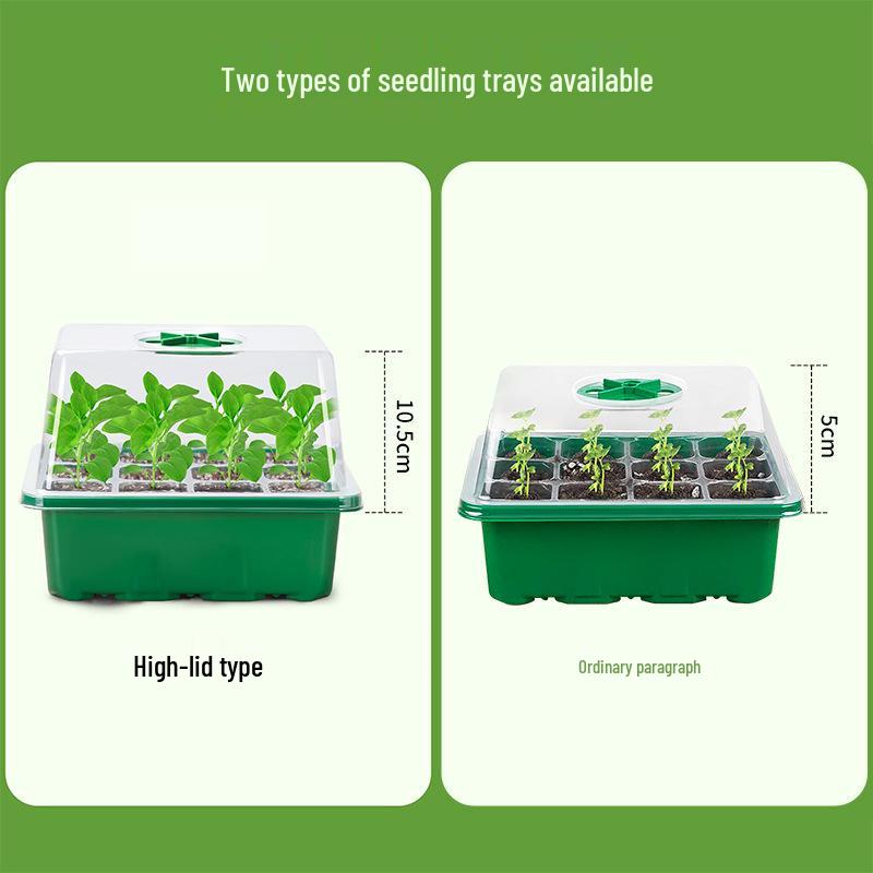 6/12-Hole Breathable Seedling Tray for Home Vegetable Planting and Care