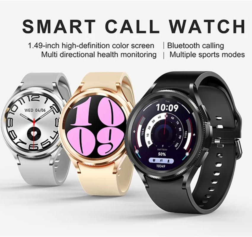 2025 Nuevo Reloj6 Clásico Smartwatch Hombres GPS NFC Deportes Fitness Salud Femenina Frecuencia Cardíaca Impermeable Llamada Bluetooth Reloj Inteligente