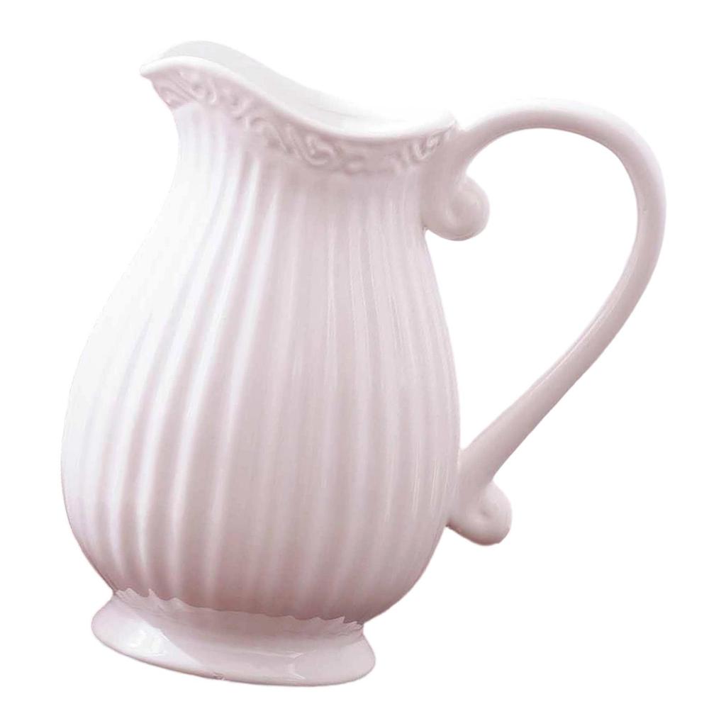 Vaso Caraffa Ceramica Vaso Brocca Decorativo Centrotavola da Interno Espositore Portafiori Minimalista per Festa Casa Soggiorno