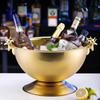 Edelstahl Champagner Eis Eimer, KTV Bar Party Eis Wein Becken, Wohnzimmer Dekoration, Kreatives Zuhause, Hotel und Restaurant