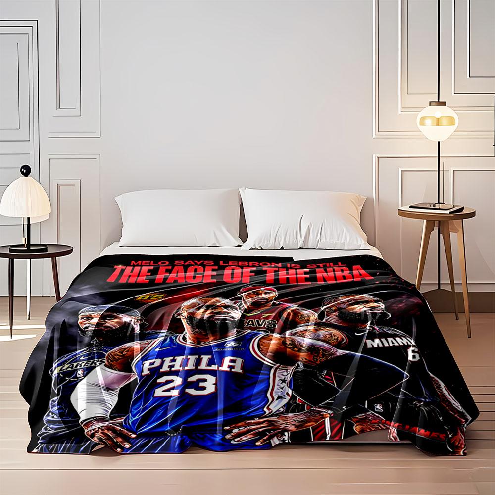Lebron NBA Tribute Blanket for all seasons blanket lunch break throw gift
