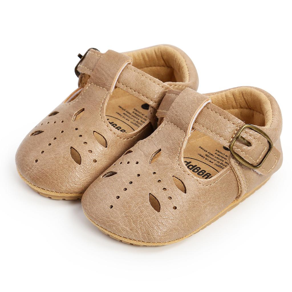 Girls Classic Heart Rubber Sole Anti-slip Shoes Multicolour Princess Toddlers PU Dress Shoes First Walker Toddler Crib Shoes