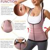 Women Professional Slimming Suit Shirt Weight Loss Sweat Body Shaper Fitness Zipper Workout Waist Trainer Support