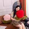 Cartoon Rose Shaped Sofa Cushion Plush Toy Car Interior Decor Wedding Party Supply Flower Home Decor Soft Touch Pillow 43cm
