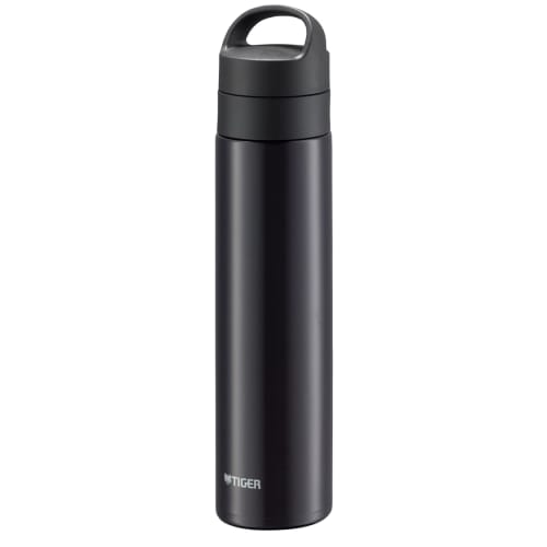 Tiger Thermos 600ml Vacuum Insulated Carbonated Water Bottle, Stainless Steel, Keeps Beer Hot or Cold, Portable, Compact, Black, MKB-T601KJ