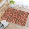 1pc Moroccan Ethnic Bathroom Absorbent Mats Anti-Slip Mats Home Decor Supplies Carpets Home Kitchen Floor Mats