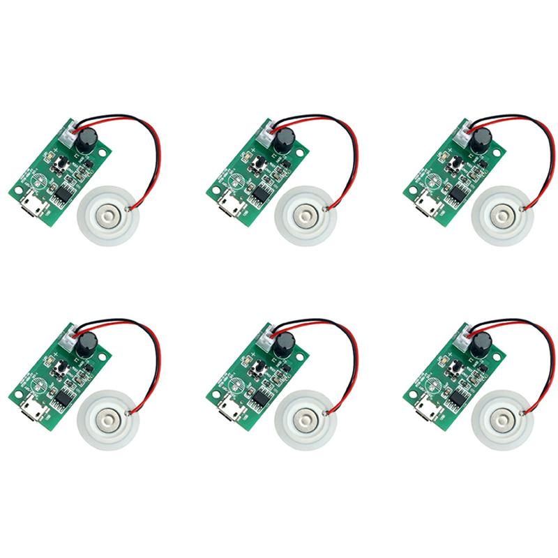 B59B-6 Pcs 20MM Ultrasonic Mist Maker Atomizer Transducer Atomizer Film Plate Accessories Humidifier Rubber Gasket