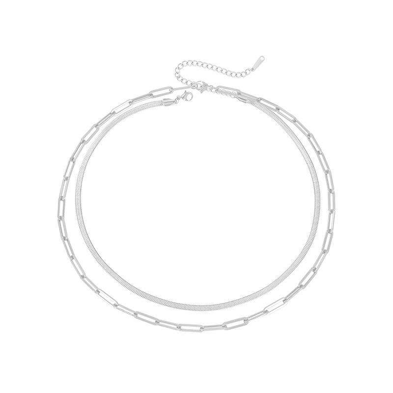 

улица. Delan Двухслойное европейское и американское ожерелье на ключицу