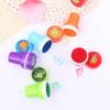10 Pcs/Set Cute Stamp Toy Cartoon Dinosaur Animal Marine Life Encourage Pattern Round Plastic DIY Toy Seal with Box for Kids