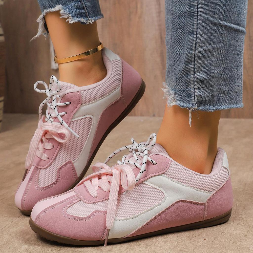 Women's 2025 Spring/Autumn Retro Flat Retro Leopard Print Breathable Casual Shoes with Two-Tone Shoelaces