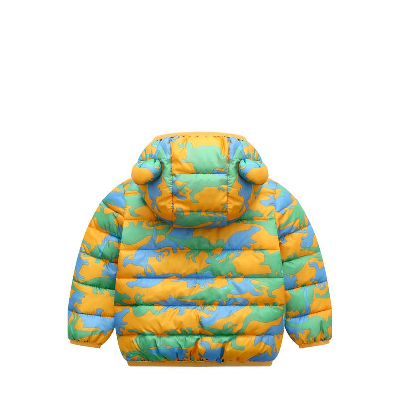 2025 Autumn/Winter Cartoon Style Kids' Down Cotton Jacket - Unisex Lightweight Baby Outerwear
