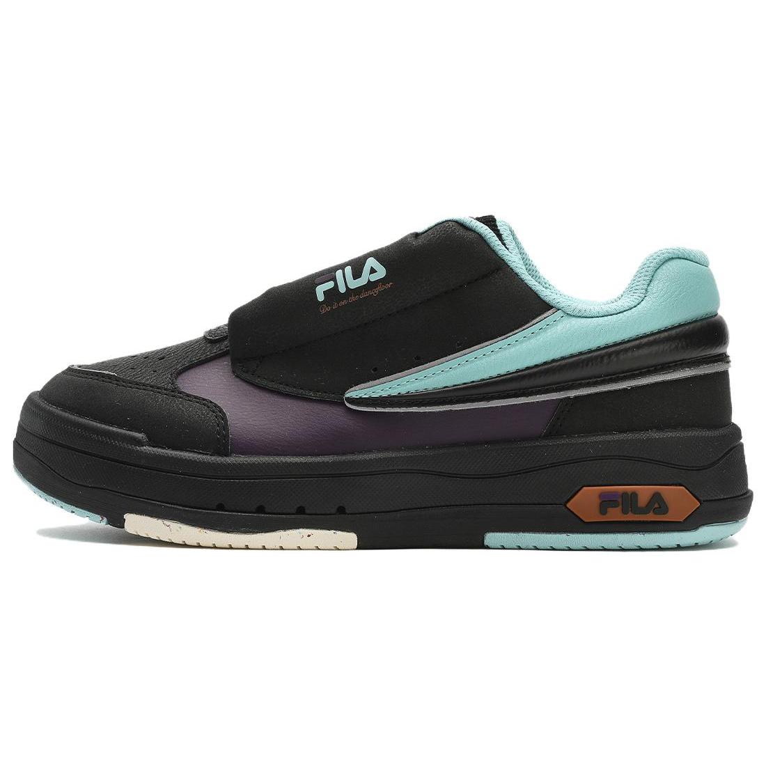 FILA Mix Low Skate Shoes  Black Blue  Women s F12W344201FBS 36.5