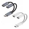 PD 100W Type C Splitter Audio Cable 2 in 1 Design 2-in-1 Headphone Adapter Cable  Phone Charging