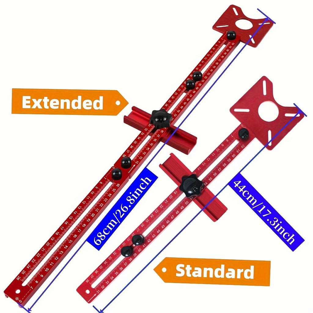 3-in-1 Aluminum Router Jig for Woodworking - Versatile Milling Radius 8.99cm to 60.96cm, Precision Grooving Tool, Ideal Christma