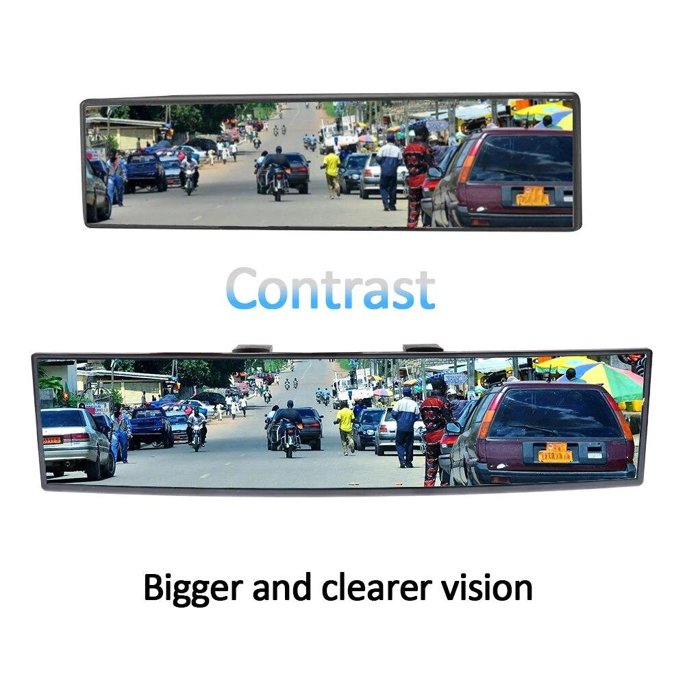 Car Rear View Mirror Large Vision Angle Panoramic Auto Assisting Mirror 300mm Car Interior Accessories Baby Rearview Mirror