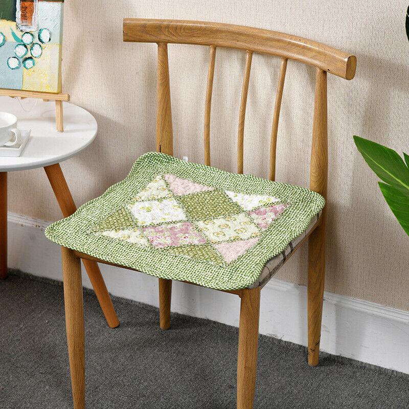Podložka na židli s kravatami Polštář na židli Farmhouse Květinová kuchyně Jídelní sedák G
