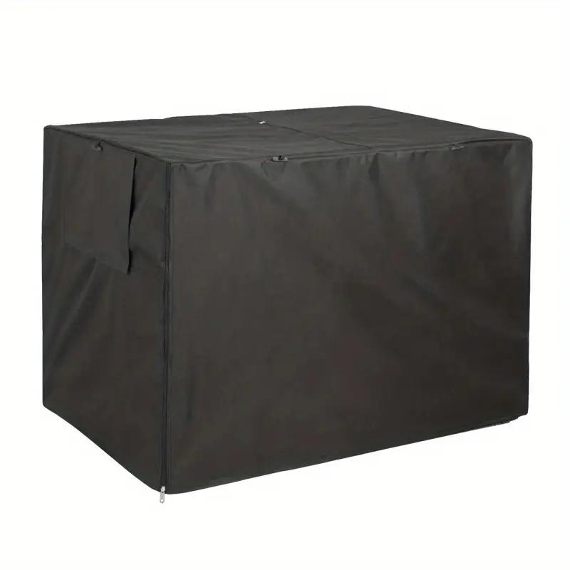 

Durable Waterproof Dog Cage Cover with Breathable Mesh Window - Indoor/Outdoor Pet Privacy Shelter for Secure Sleep 63.5x48x50cm чёрный