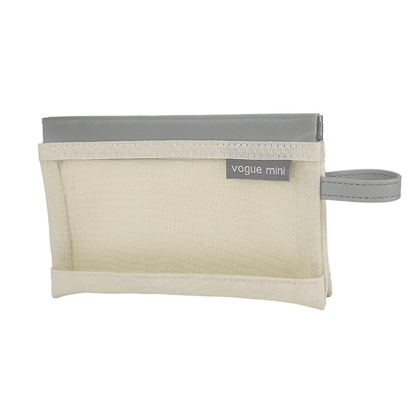 Pu Mesh Self-Closing Bag Internal Three Layer Lipstick Makeup Storage Bag Woman Key Jewelry Digital Organizer Portable Pouch