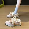 2025 little white shoes women's spring new Korean version ins female students leisure sports versatile Forrest Gump shoes street shot thick sole