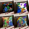 Anime RRainbow FFriends Kissenbezug Wendebezug Weich Langlebig Kissenbezug Zuhause Auto Mehrzweckgebrauch für täglichen Komfort