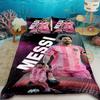 Duvet Cover Fashion Football Messi Printing Bedding Set Duvet Cover Comforter Bed Youth Kids Girl Boys Luxury Birthday Gift