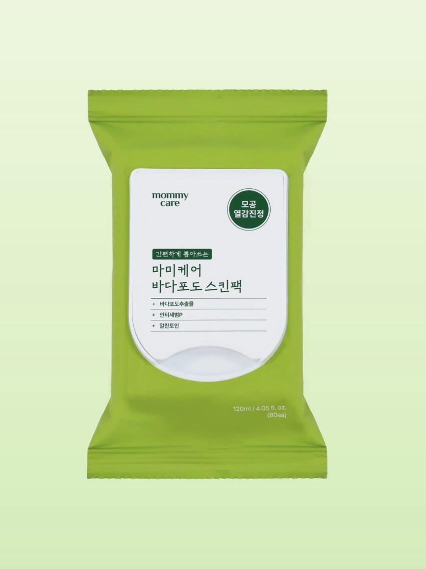 Mommy Care Sea Grape Pore Refining Skin Pad | Cooling Hydrogel Moisturizing Facial Pads for Makeup Prep