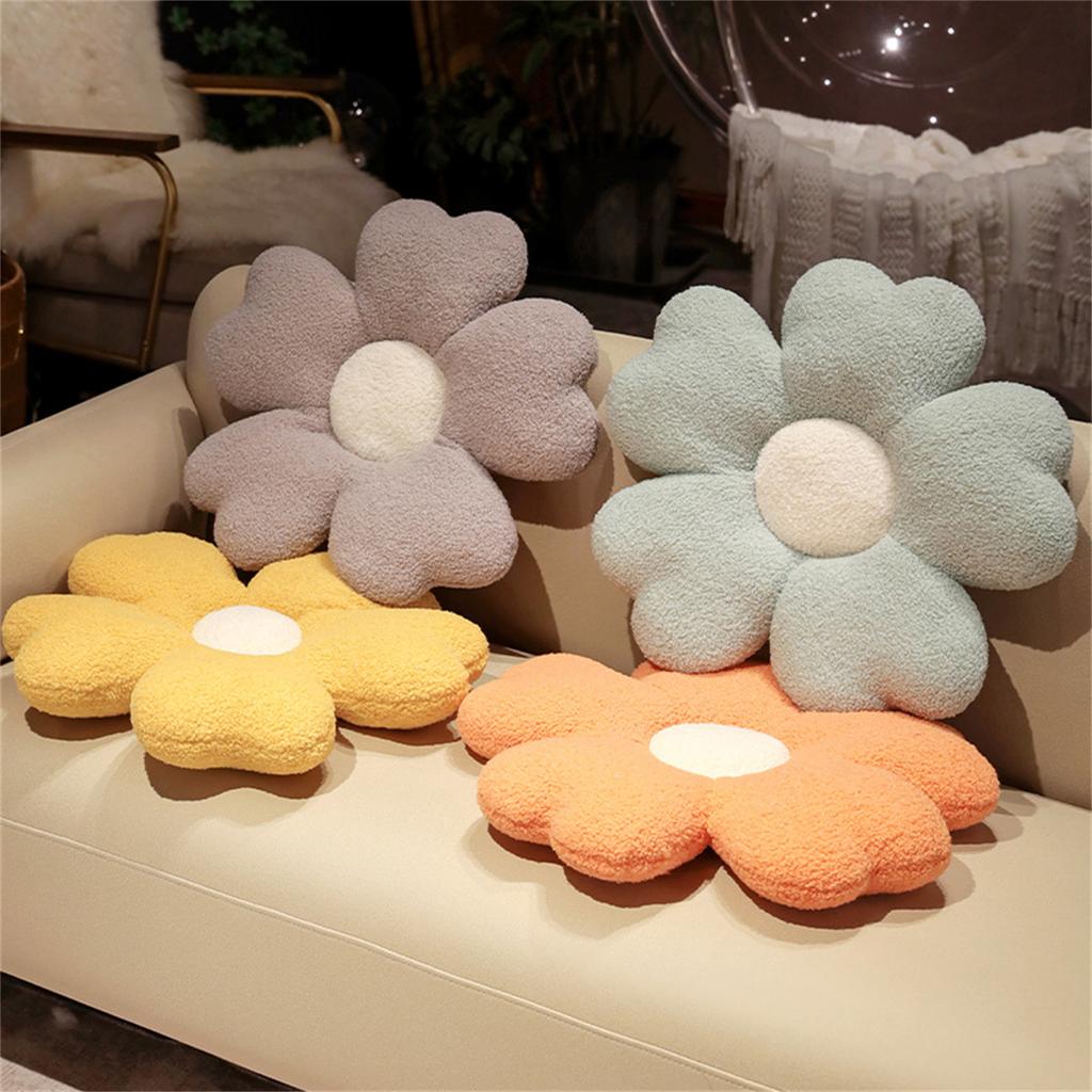 Big Size Stuffed Five Petal Flower Cushion Girly Room Decor Sunflower Pillow Bay Window Pink Flower Sit Bedroom Seat Pillow